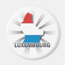 Luxemburg kennzeichnen Karte 2,0 Magnete