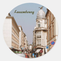 Luxemburg Runde Sticker