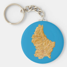 Luxemburg zeichnen Keychain auf Schlüsselband