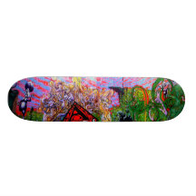 Lysergic Säure-Sonnenuntergang-Skateboard Personalisierte Skateboarddecks