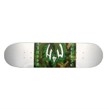 M4H grüne Camouflageplattform Skateboarddeck