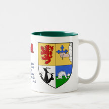 MacDonnell Familien-Schild-Becher Kaffee Haferl