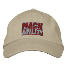 MACH HundeAgility gestickter Hut Bestickte Kappen