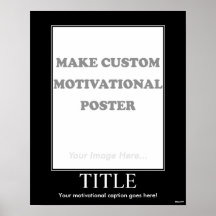 Machen Sie kundenspezifisches motivierend Plakat (