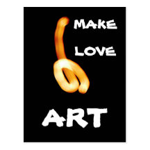 Machen Sie Liebe-Kunst Postkarte