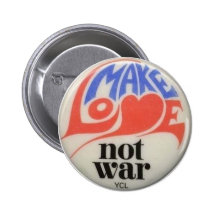 Machen Sie Liebe-nicht Krieg Anstecknadelbutton