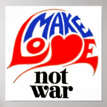 Machen Sie Liebe-nicht Krieg Plakat