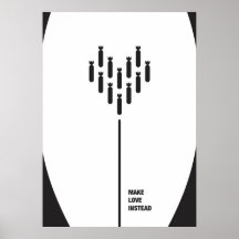machen Sie Liebe stattdessen Plakatdruck