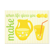 Machen Sie Limonade Leinwanddrucke