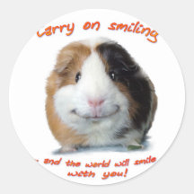Machen Sie weiter zu lächeln! Runde Sticker