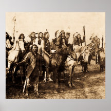 Mächtige Sioux - Vintages Stereoview Posterdrucke