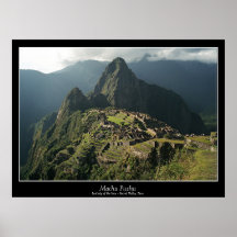 Machu Picchu Plakat - neue 7 Wunder der Welt