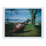 Mackinac Bridge and Buoy Postcard