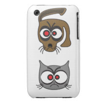 Mad Pets Are Mad! Case-Mate iPhone 3 Case