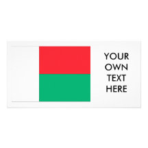 Madagaskar-Flagge Photo Karten