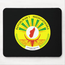 Madagaskar-Wappen Mauspad