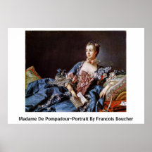 Madame De Pompadour-Porträt By Francois Boucher Plakat