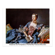 Madame De Pompadour-Porträt By Francois Boucher Postkarten