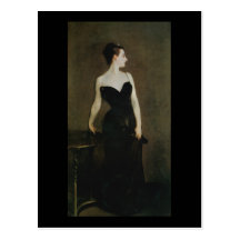 Madame X durch John Singer Sargent Postkarte