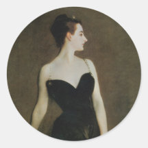 Madame X durch John Singer Sargent Runde Sticker