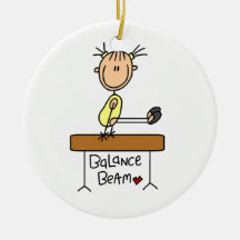 Mädchen auf Schwebebalken Weihnachtsbaum Ornamente