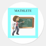 Mädchen-Aussenseiter-Mathegöttin Aufkleber