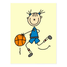 Mädchen-Basketball-Spieler-T-Shirts und Geschenke Postkarte