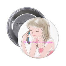 Mädchen, das auf dem Handy gabbing ist Buttons