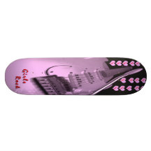 Mädchen-Felsen Personalisierte Skatedecks