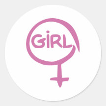 Mädchen - Frau Stickers