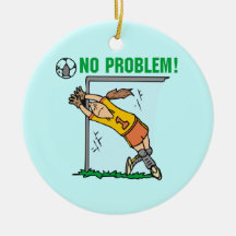 Mädchen-Fußball-Tormann-T-Shirts und Geschenke Weinachtsornamente