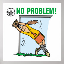 Mädchen-Fußball-Tormann-T-Shirts und Geschenke Plakate