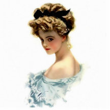 Mädchen Harrison Fisher in blauem Pin Acrylausschnitt