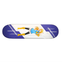 Mädchen Heiliger Lucia Manga gekleidet in der Flag Individuelles Skateboard