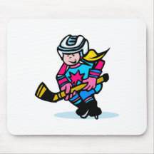 Mädchen-Hockey Mauspad