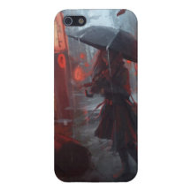 Mädchen im Regen iPhone 5 Case