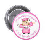 Mädchen-Kindergarten-Absolvent/Abschluss Anstecknadelbutton