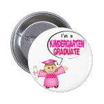Mädchen-Kindergarten-Absolvent/Abschluss-Knopf Anstecknadelbuttons