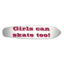 Mädchen machen Skate auch ein! Personalisierte Skateboarddecks