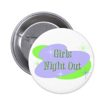 Mädchen-Nacht heraus knöpfen Anstecknadelbuttons