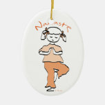 Mädchen Namaste Yoga-Verzierung Weihnachtsbaum Ornamente