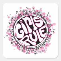 Mädchen-Regel Sticker