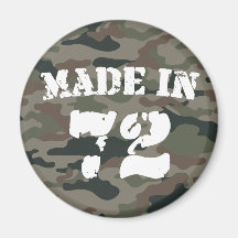 Made In 1972 Fridge Magnet