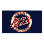 Made In 1978 Business Card Templates