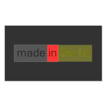 made in Berlin Visitenkarte