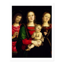 Madonna und das Kind mit Johannes der Baptist Postkarten