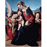 Madonna und Engel durch Piero di Cosimo Photo Statue