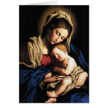Madonna und Kind Karte