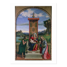 Madonna und Kind mit Johannes der Baptist und MA Postkarten