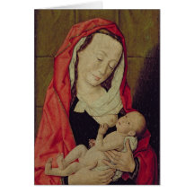 Madonna und Kind (Platte) Grußkarte